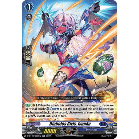 Vanguard_TCG_card_D-BT06_025EN_RR_Diabolos_Girls_Ivanka_Blazing_Dragon_Reborn