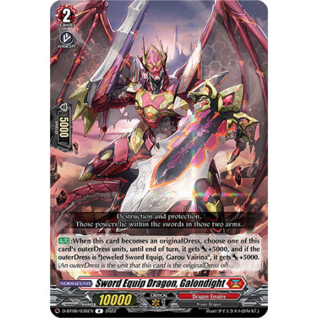 Vanguard_TCG_card_D-BT06_036EN_R_Sword_Equip_Dragon_Galondight_Blazing_Dragon_Reborn