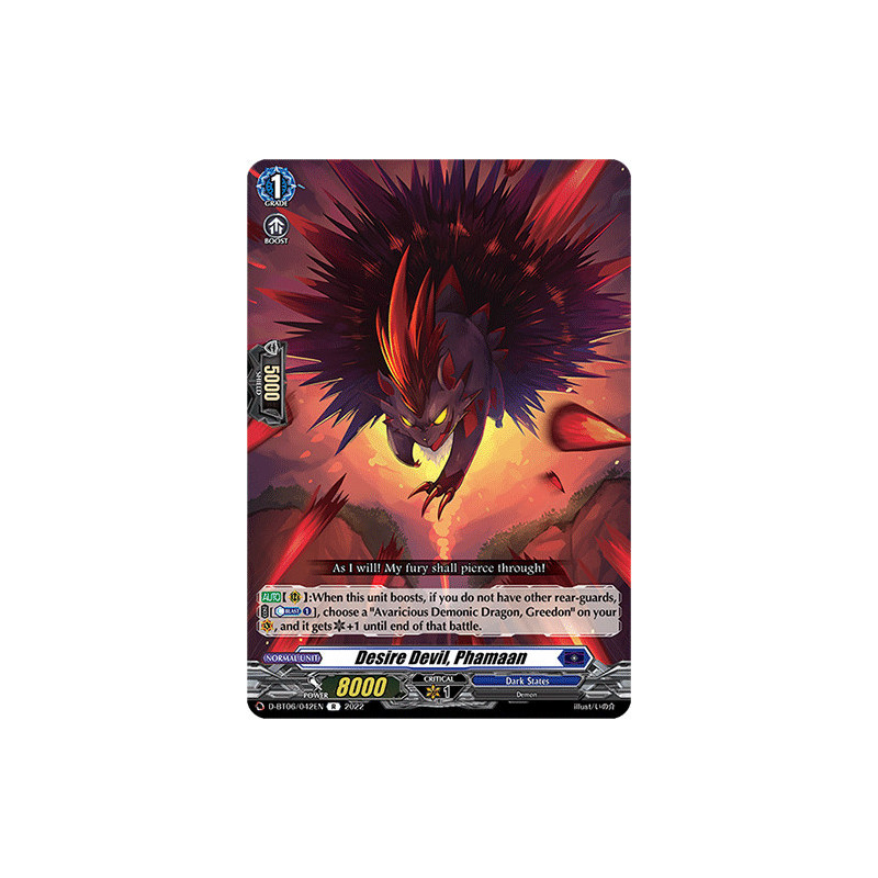 Vanguard_TCG_card_D-BT06_042EN_R_Desire_Devil_Phamaan_Blazing_Dragon_Reborn