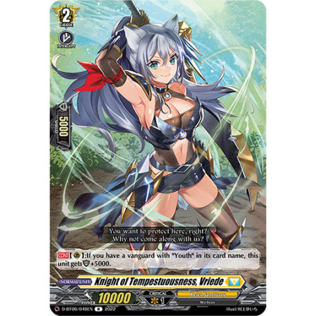 Vanguard_TCG_card_D-BT06_048EN_R_Knight_of_Tempestuousness_Vriede_Blazing_Dragon_Reborn