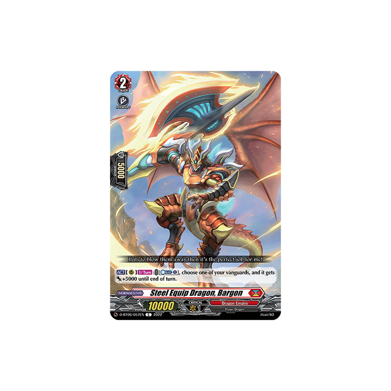 Vanguard_TCG_card_D-BT06_057EN_C_Steel_Equip_Dragon_Bargon_Blazing_Dragon_Reborn