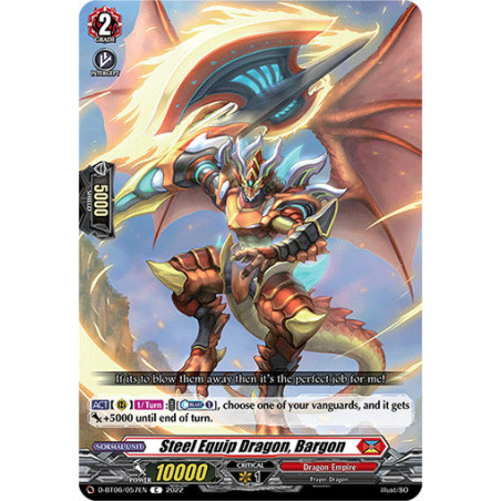 Vanguard_TCG_card_D-BT06_057EN_C_Steel_Equip_Dragon_Bargon_Blazing_Dragon_Reborn