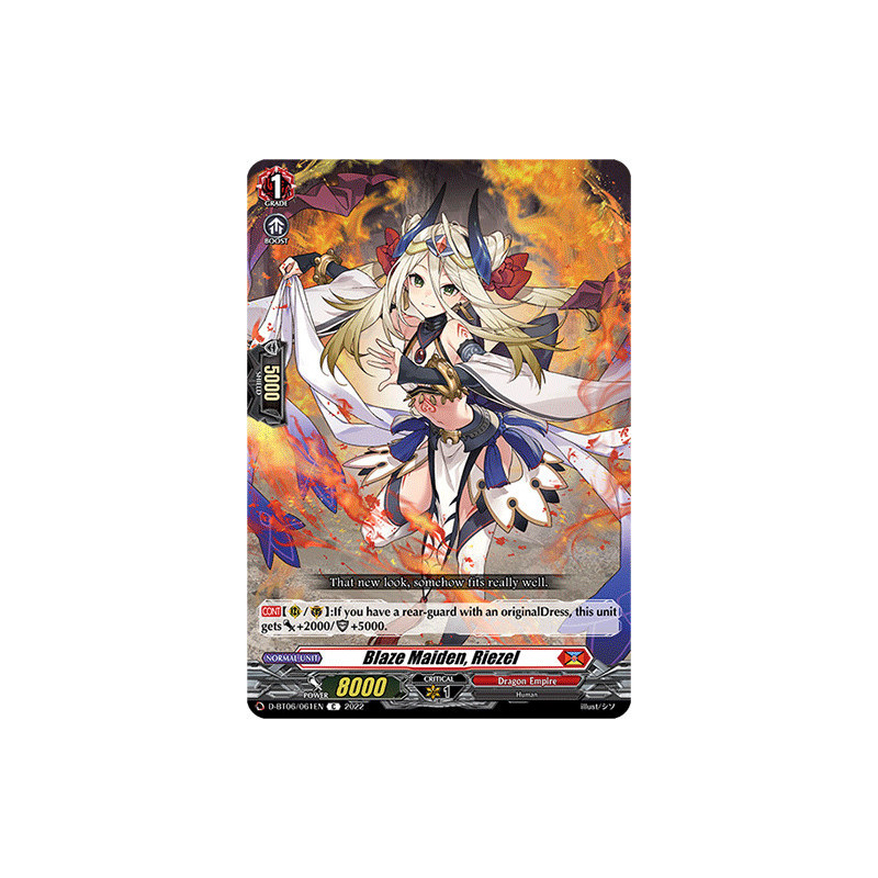 Vanguard_TCG_card_D-BT06_061EN_C_Blaze_Maiden_Riezel_Blazing_Dragon_Reborn