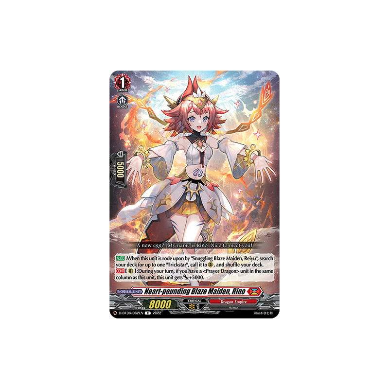 Vanguard_TCG_card_D-BT06_062EN_C_Heart-pounding_Blaze_Maiden_Rino_Blazing_Dragon_Reborn