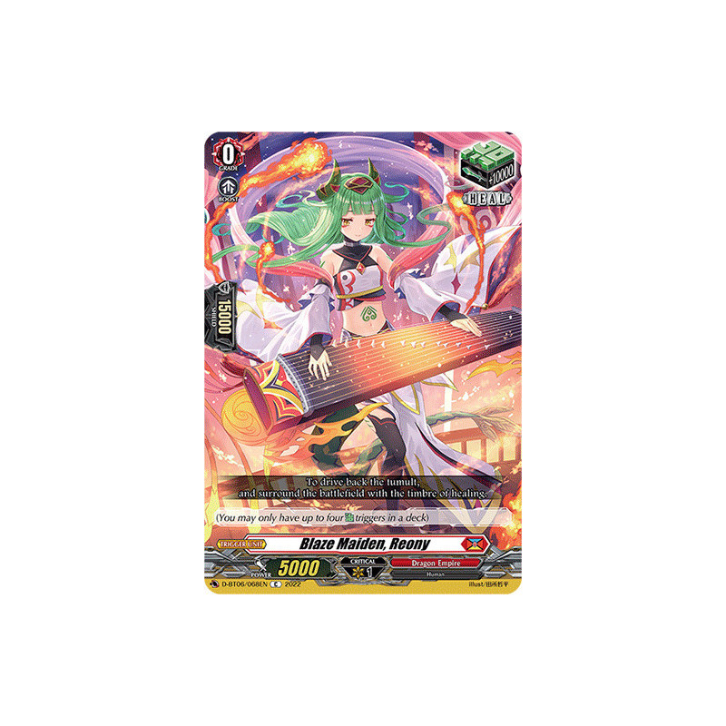 Vanguard_TCG_card_D-BT06_068EN_C_Blaze_Maiden_Reony_Blazing_Dragon_Reborn