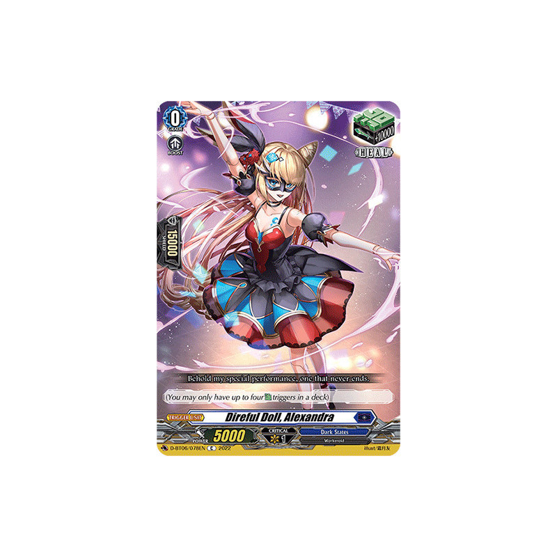 Vanguard_TCG_card_D-BT06_078EN_C_Direful_Doll_Alexandra_Blazing_Dragon_Reborn