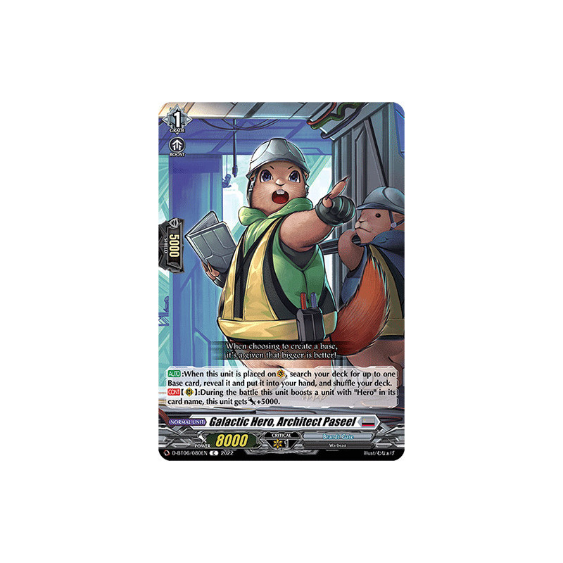 Vanguard_TCG_card_D-BT06_080EN_C_Galactic_Hero_Architect_Paseel_Blazing_Dragon_Reborn
