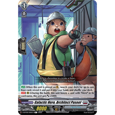 Vanguard_TCG_card_D-BT06_080EN_C_Galactic_Hero_Architect_Paseel_Blazing_Dragon_Reborn