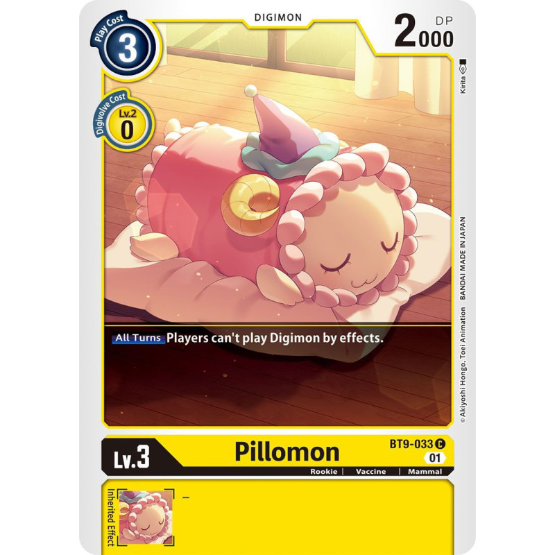 Digimon_TCG_BT9-033_Pillomon_Common_X_Record_Card_Game