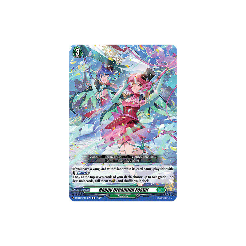 Vanguard_TCG_card_D-BT06_104EN_C_Happy_Dreaming_Festa_Blazing_Dragon_Reborn