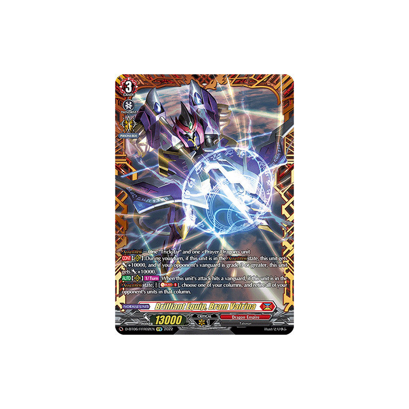 Vanguard_TCG_card_D-BT06_FFR02EN_FFR_Brilliant_Equip_Bram_Vairina_Blazing_Dragon_Reborn