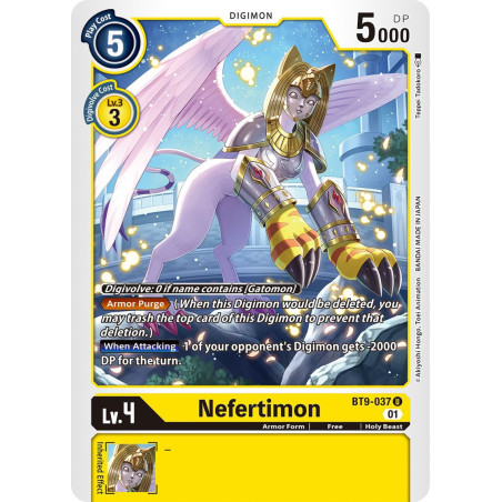 Digimon_TCG_BT9-037_Nefertimon_Uncommon_X_Record_Card_Game