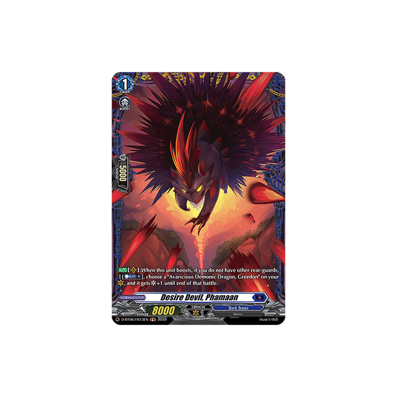 Vanguard_TCG_card_D-BT06_FR13EN_FR_Desire_Devil_Phamaan_Blazing_Dragon_Reborn
