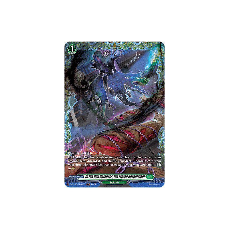 Vanguard_TCG_card_D-BT06_FR31EN_FR_In_the_Dim_Darkness_the_Frozen_Resentment_Blazing_Dragon_Reborn