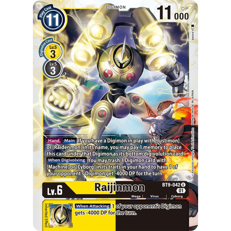 Digimon_TCG_BT9-042_Raijinmon_Uncommon_X_Record_Card_Game