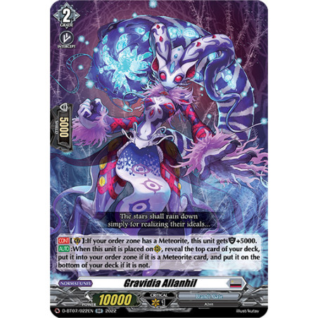 Vanguard_TCG_card_D-BT07_022EN_RR_Gravidia_Allanhil_Raging_Flames_Against_Emerald_Storm