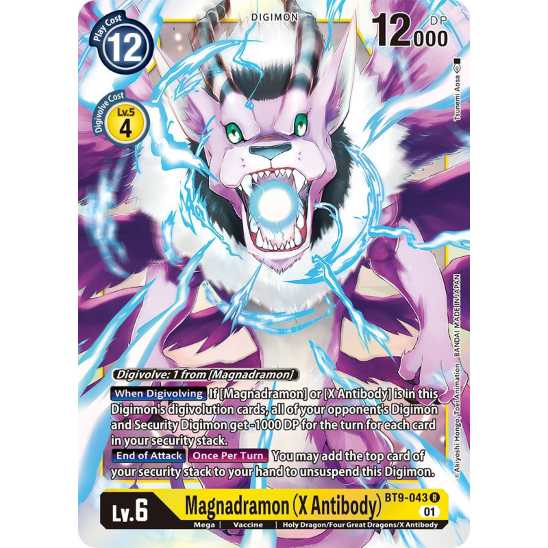 Digimon_TCG_BT9-043_Magnadramon_(X_Antibody)_Rare_X_Record_Card_Game