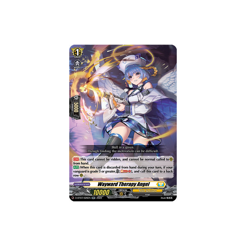 Vanguard_TCG_card_D-BT07_026EN_RR_Wayward_Therapy_Angel_Raging_Flames_Against_Emerald_Storm