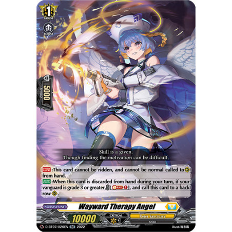 Vanguard_TCG_card_D-BT07_026EN_RR_Wayward_Therapy_Angel_Raging_Flames_Against_Emerald_Storm
