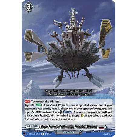 Vanguard_TCG_card_D-BT07_042EN_R_Mobile_Fortress_of_Obliteration_Freischutz_Maximum_Raging_Flames_Against_Emerald_Storm