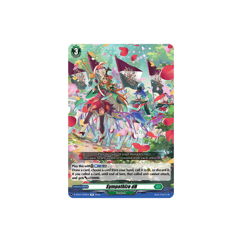 Vanguard_TCG_card_D-BT07_050EN_R_Sympathize_dB_Raging_Flames_Against_Emerald_Storm