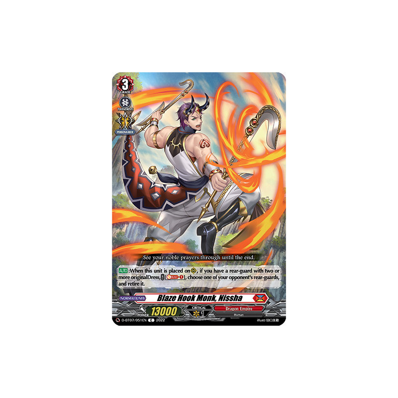 Vanguard_TCG_card_D-BT07_051EN_C_Blaze_Hook_Monk_Nissha_Raging_Flames_Against_Emerald_Storm