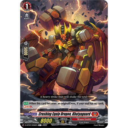 Vanguard_TCG_card_D-BT07_056EN_C_Crushing_Equip_Dragon_Khatyaguard_Raging_Flames_Against_Emerald_Storm