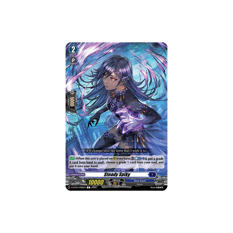 Vanguard_TCG_card_D-BT07_060EN_C_Steady_Spiky_Raging_Flames_Against_Emerald_Storm