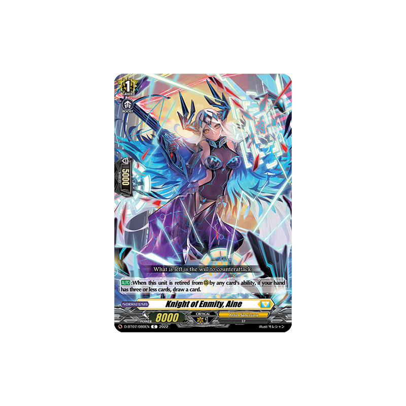 Vanguard_TCG_card_D-BT07_080EN_C_Knight_of_Enmity_Aine_Raging_Flames_Against_Emerald_Storm