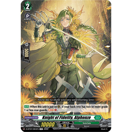 Vanguard_TCG_card_D-BT07_084EN_C_Knight_of_Fidelity_Alphonzo_Raging_Flames_Against_Emerald_Storm