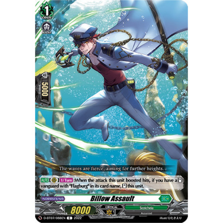 Vanguard_TCG_card_D-BT07_088EN_C_Billow_Assault_Raging_Flames_Against_Emerald_Storm