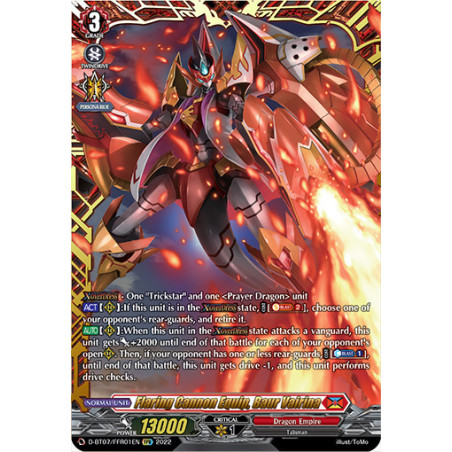 Vanguard_TCG_card_D-BT07_FFR01EN_FFR_Flaring_Cannon_Equip_Baur_Vairina_Raging_Flames_Against_Emerald_Storm