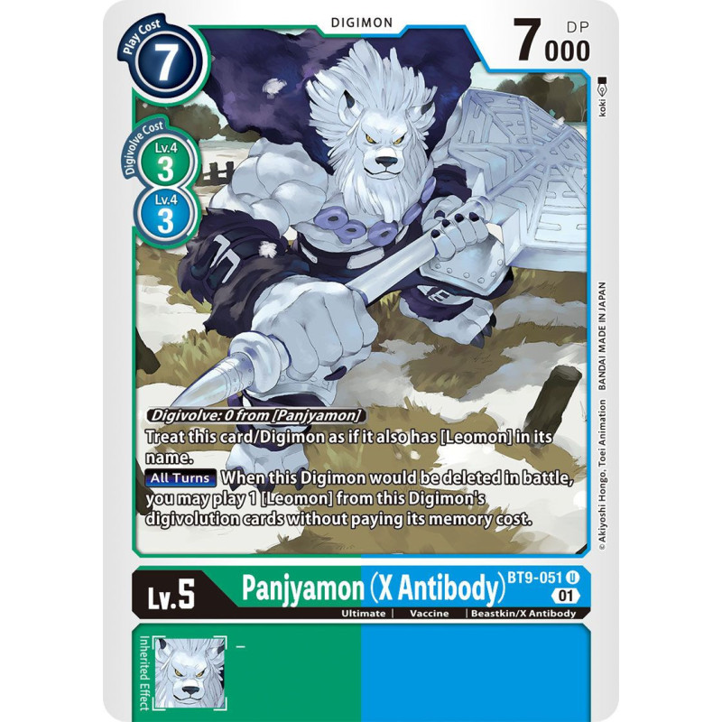 Digimon_TCG_BT9-051_Panjyamon_(X_Antibody)_Uncommon_X_Record_Card_Game