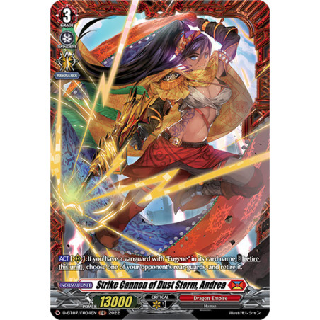 Vanguard_TCG_card_D-BT07_FR04EN_FR_Strike_Cannon_of_Dust_Storm_Andrea_Raging_Flames_Against_Emerald_Storm