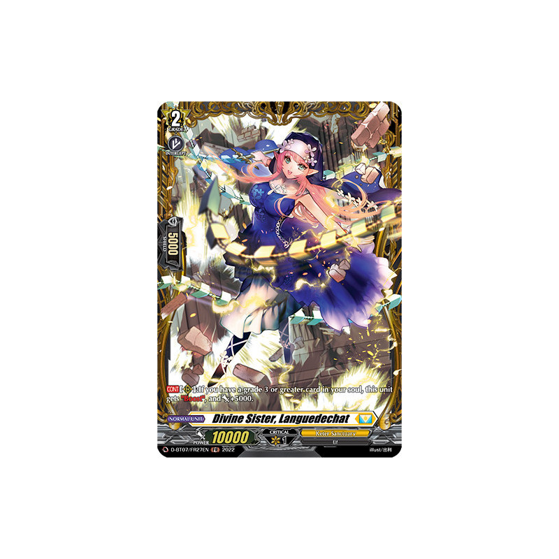 Vanguard_TCG_card_D-BT07_FR27EN_FR_Divine_Sister_Languedechat_Raging_Flames_Against_Emerald_Storm