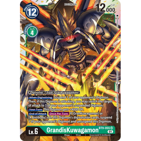 Digimon_TCG_BT9-055_GrandisKuwagamon_Super_Rare_X_Record_Card_Game