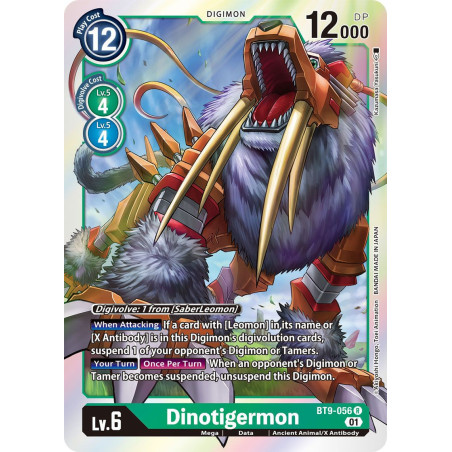 Digimon_TCG_BT9-056_Dinotigermon_Rare_X_Record_Card_Game