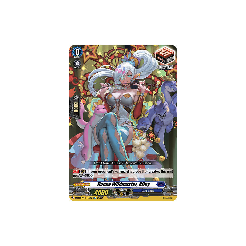 Vanguard_TCG_card_D-BT07_Re12EN_Re_Rouse_Wildmaster_Riley_Raging_Flames_Against_Emerald_Storm