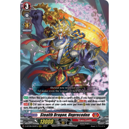 Vanguard_TCG_card_D-BT08_002EN_RRR_Stealth_Dragon_Unpreceden_Minerva_Rising