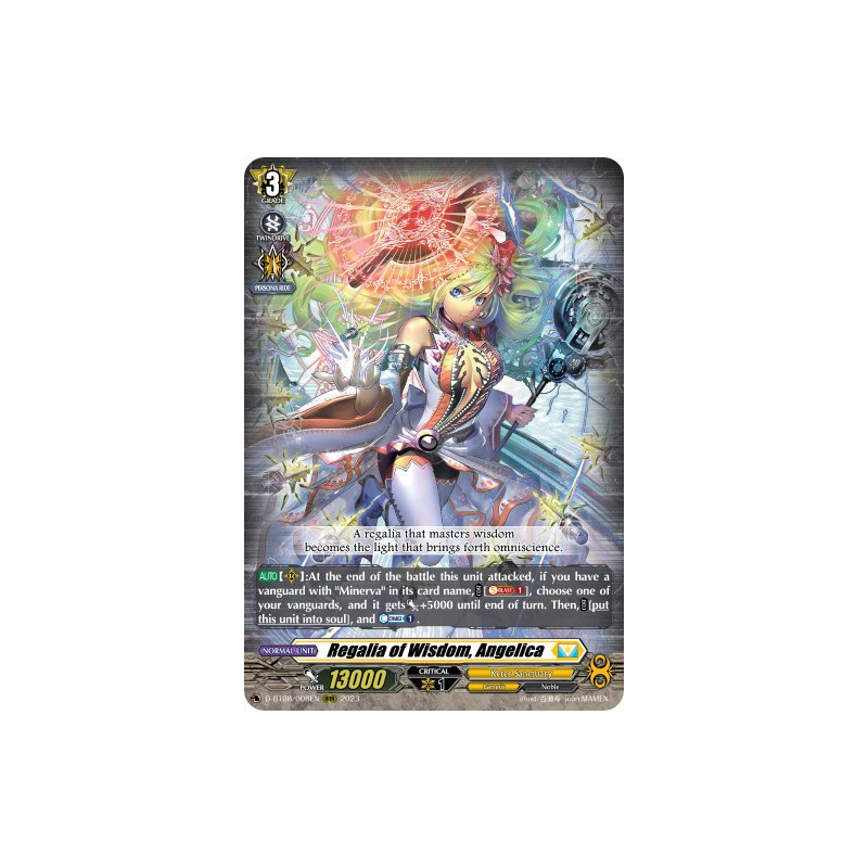 Vanguard_TCG_card_D-BT08_008EN_RRR_Regalia_of_Wisdom_Angelica_Minerva_Rising
