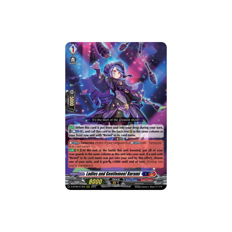Vanguard_TCG_card_D-BT08_013EN_RRR_Ladies_and_Gentlemen_Rarami_Minerva_Rising
