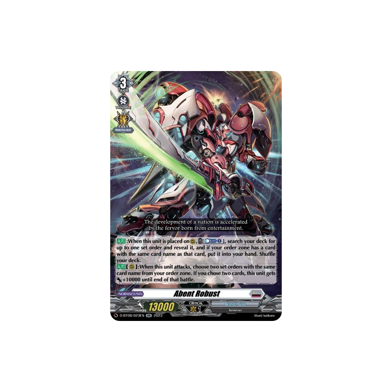 Vanguard_TCG_card_D-BT08_023EN_RR_Abent_Robust_Minerva_Rising