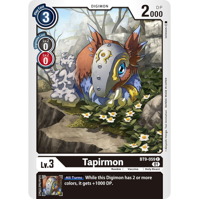 Digimon_TCG_BT9-059_Tapirmon_Common_X_Record_Card_Game