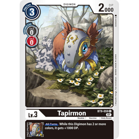Digimon_TCG_BT9-059_Tapirmon_Common_X_Record_Card_Game