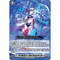 Vanguard_TCG_card_D-BT08_025EN_RR_The_World_is_a_Blue_Research_Lab_Minerva_Rising