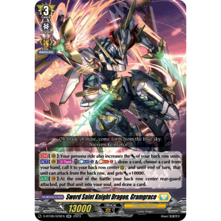 Vanguard_TCG_card_D-BT08_026EN_RR_Sword_Saint_Knight_Dragon_Gramgrace_Minerva_Rising