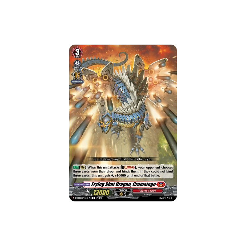 Vanguard_TCG_card_D-BT08_034EN_R_Frying_Shot_Dragon_Crumstego_Minerva_Rising