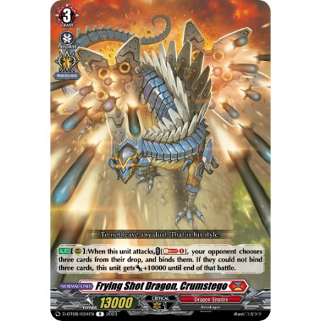Vanguard_TCG_card_D-BT08_034EN_R_Frying_Shot_Dragon_Crumstego_Minerva_Rising