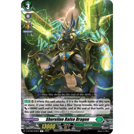 Vanguard_TCG_card_D-BT08_050EN_R_Shoreline_Raise_Dragon_Minerva_Rising