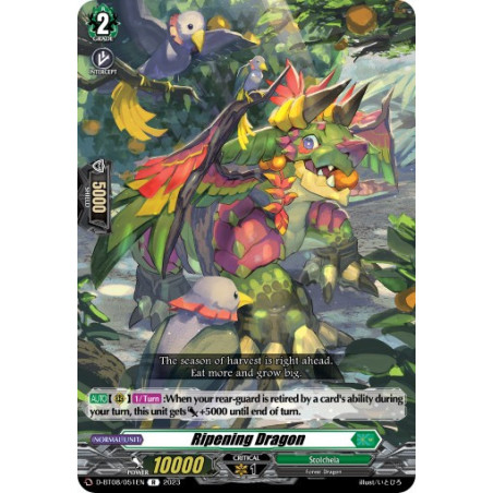 Vanguard_TCG_card_D-BT08_051EN_R_Ripening_Dragon_Minerva_Rising